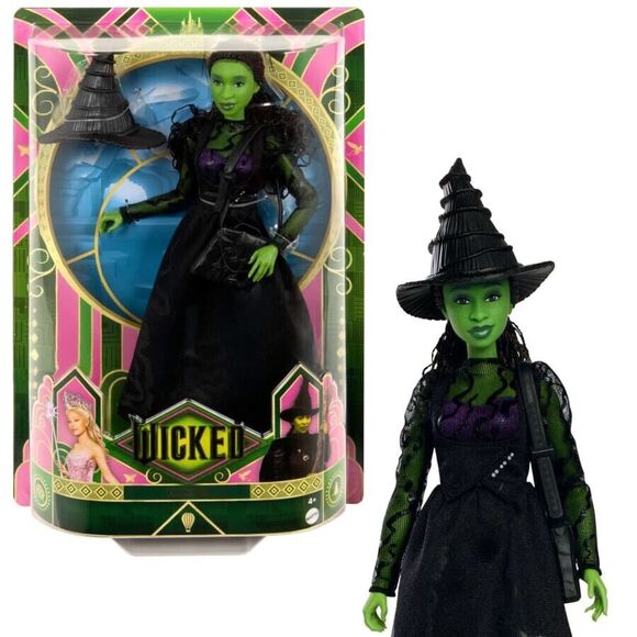 Mattel Wicked Movie Elphaba Barbie Doll - URL MISPRINT Error Witch Collectible - Picture 1 of 7